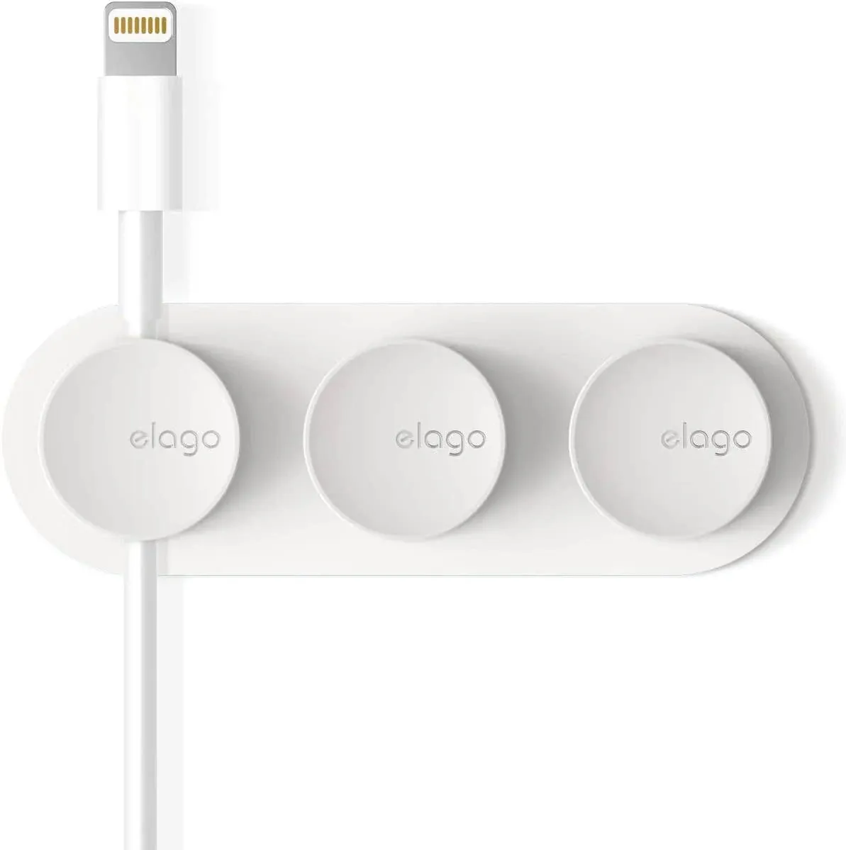 elago Magnetic Cable Management Buttons, cable holder, White 