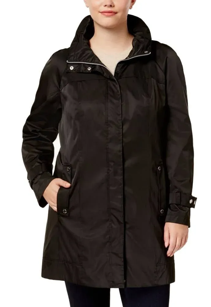 Calvin Klein Plus Size Anorak Jacket - Black - 0x