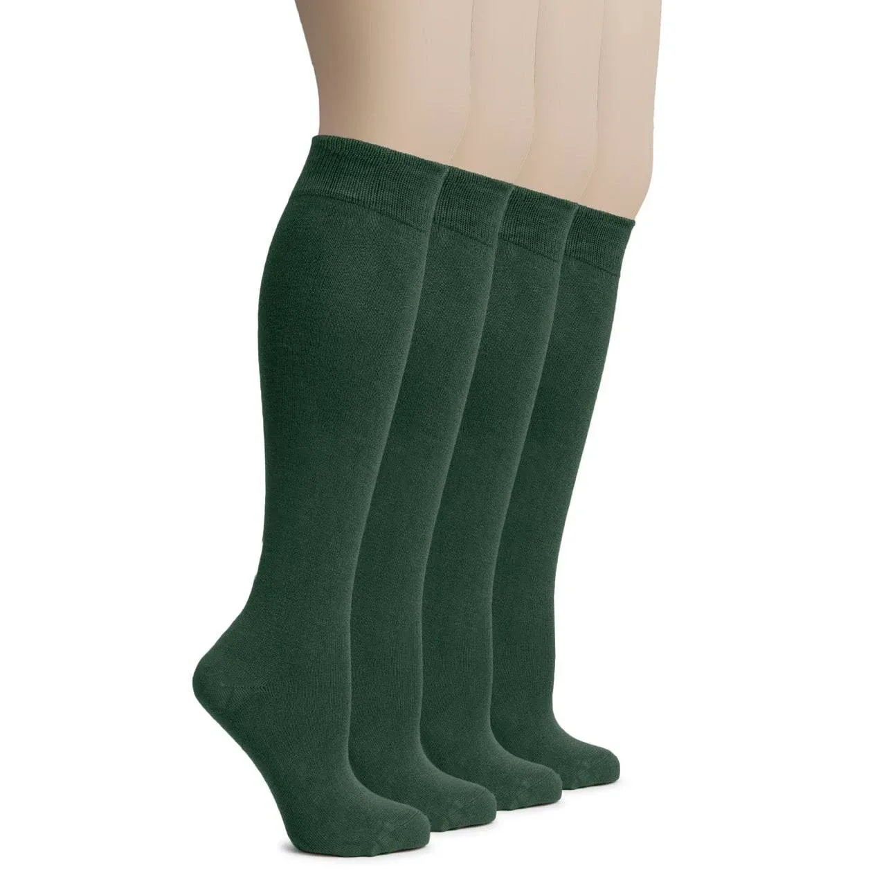 Hugh Ugoli Women's Bamboo Knee High Socks | Comfort Seam Long Dress Socks, Soft ...