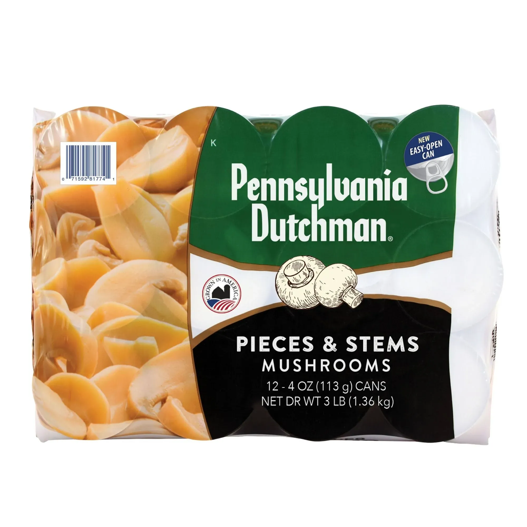 Pennsylvania Dutchman Stems and Pieces Mushrooms - 4 oz