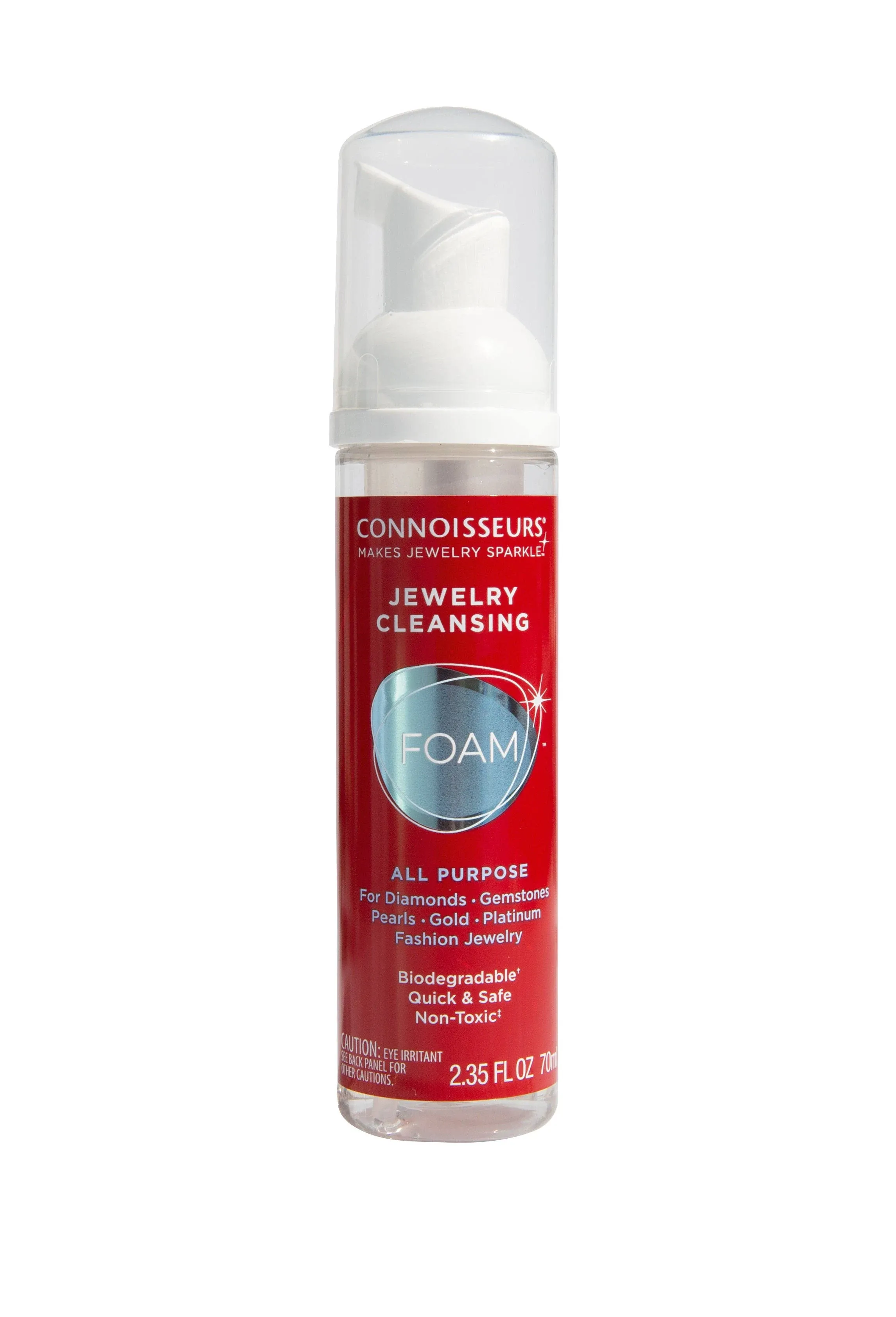 CONNOISSEURS All-Purpose Jewelry Cleansing Foam, Quick and Easy Jewelry Cleaner Solution