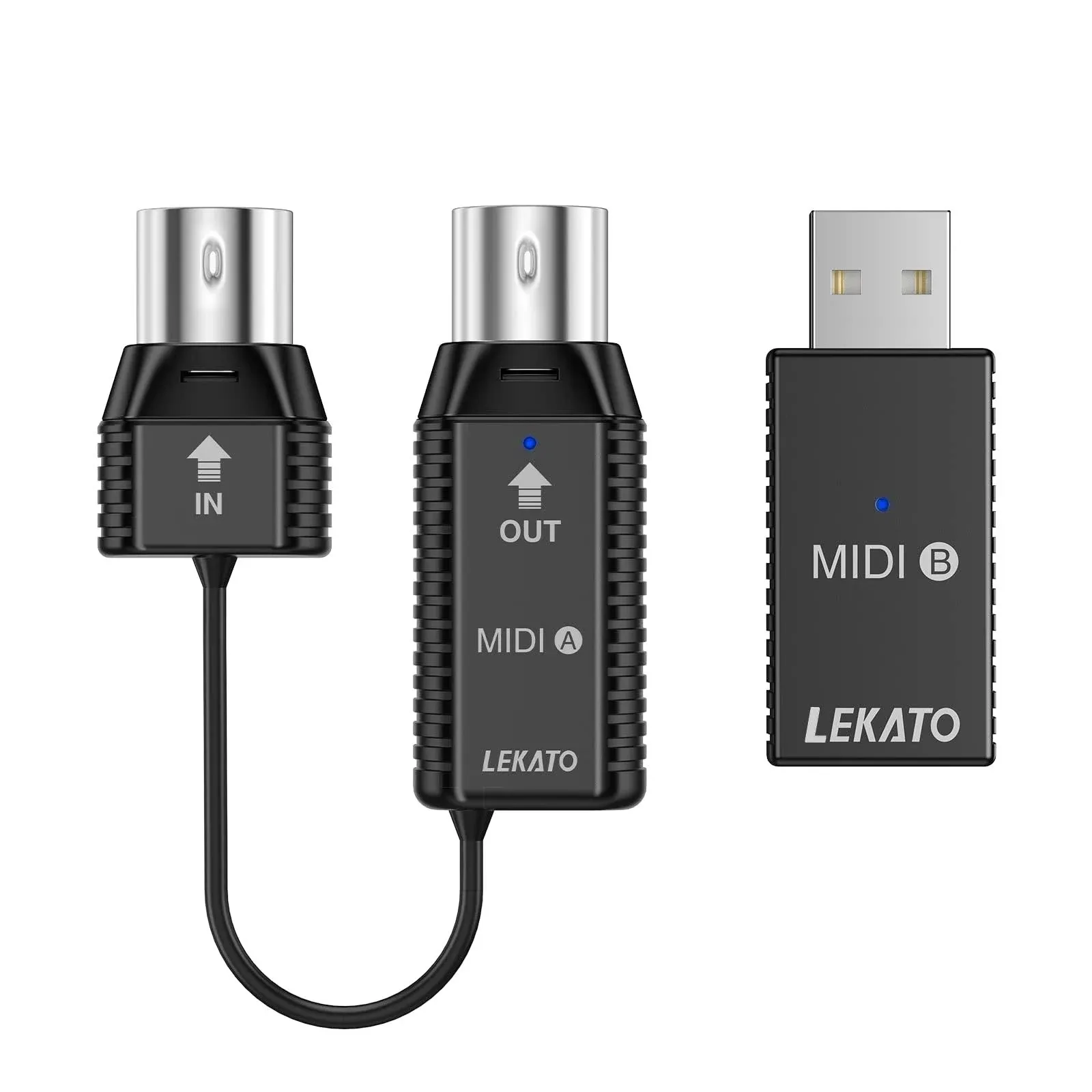 LEKATO Wireless Midi Adapter, Bluetooth Midi Adapter with USB, Ultra Low, Win XP