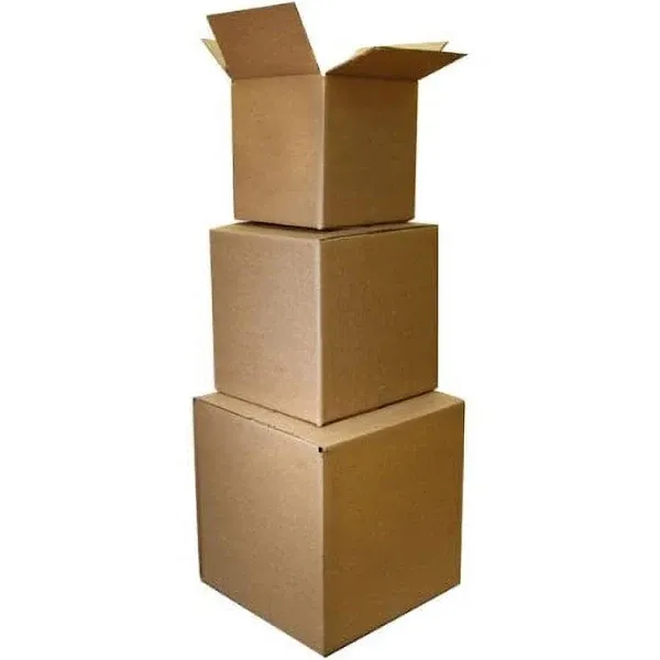 100 8x6x4 Corrugated Shipping Boxes - 100 Boxes