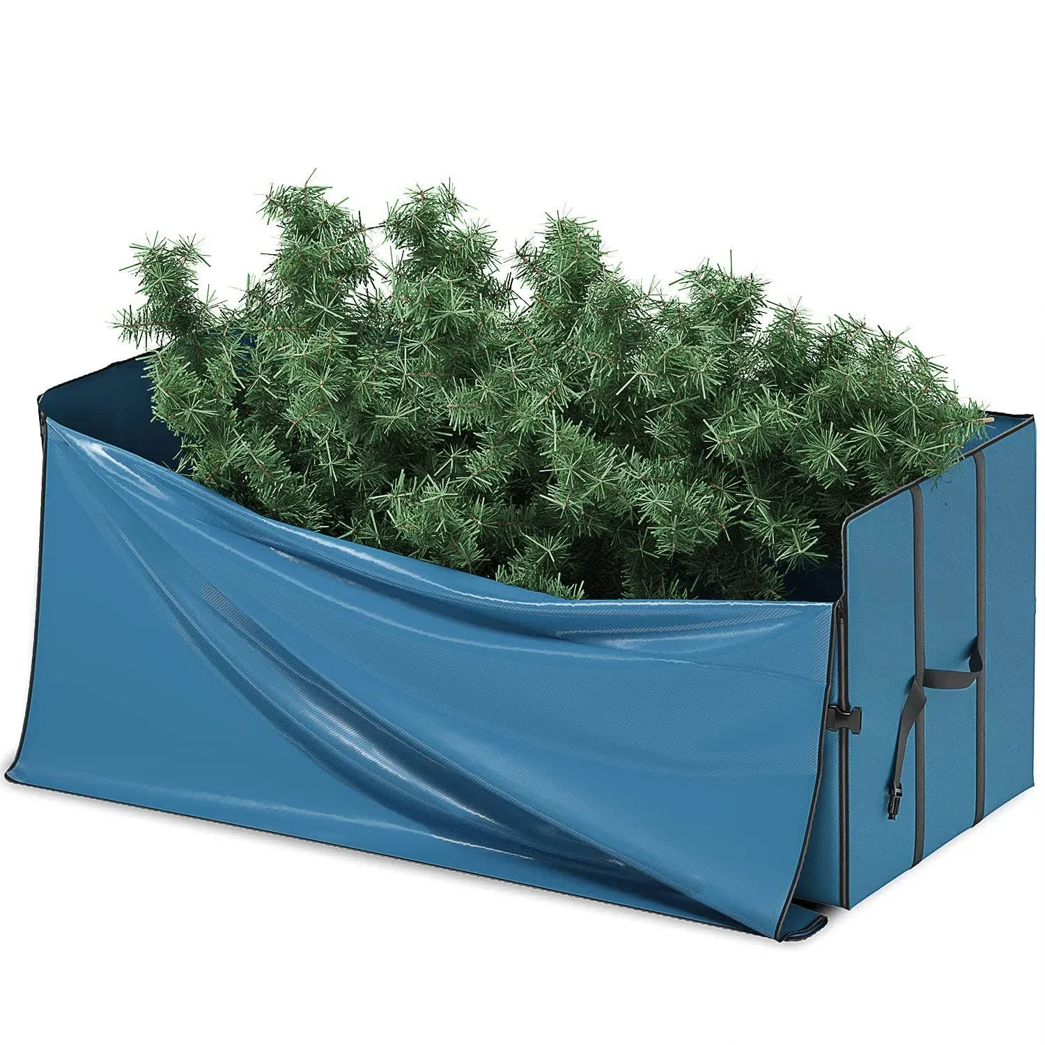 Hearth & Harbor Wide Opening Christmas Tree Storage Bag 9' Tree, Blue