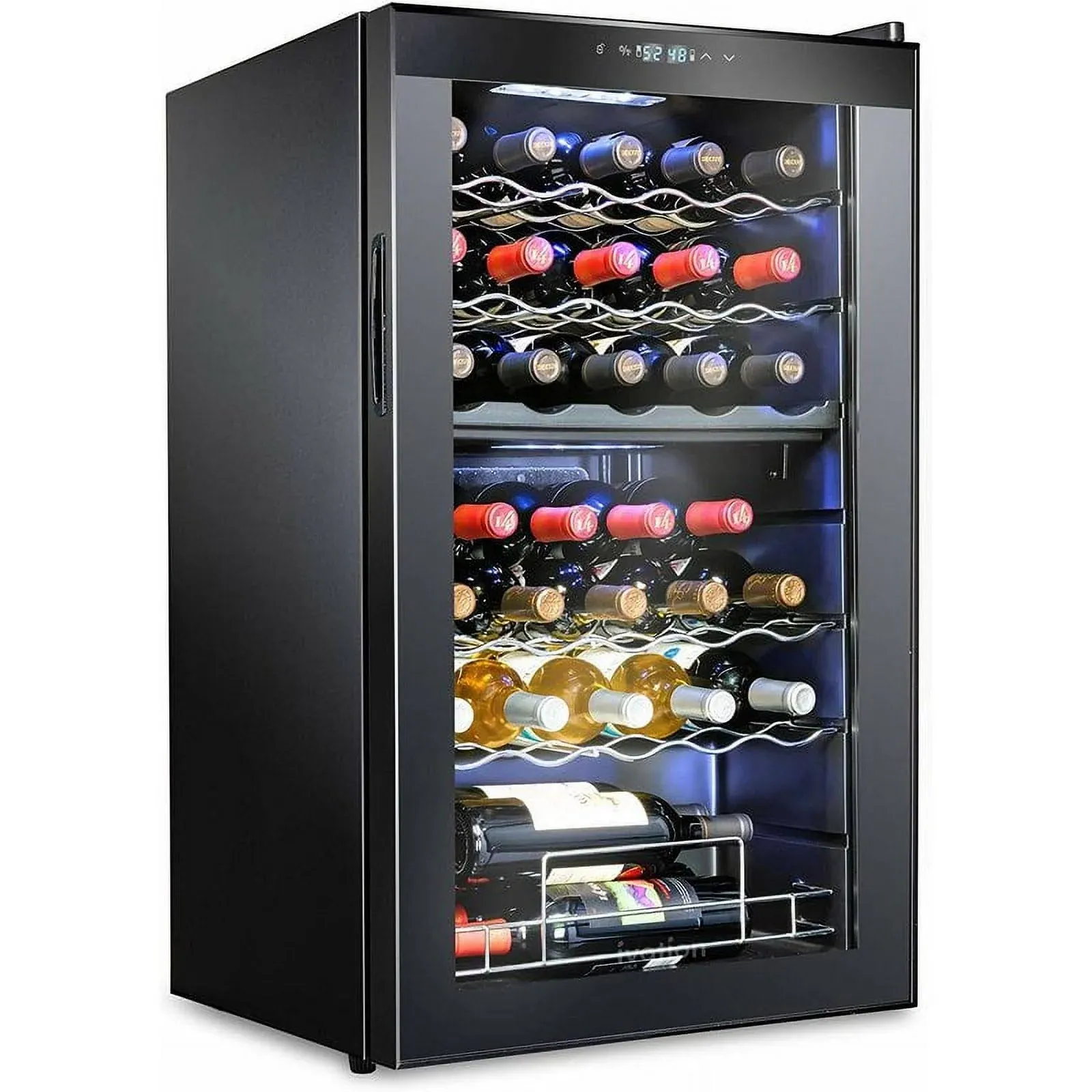 Ivation 33-Bottle Dual-Zone Freestanding Wine Refrigerator