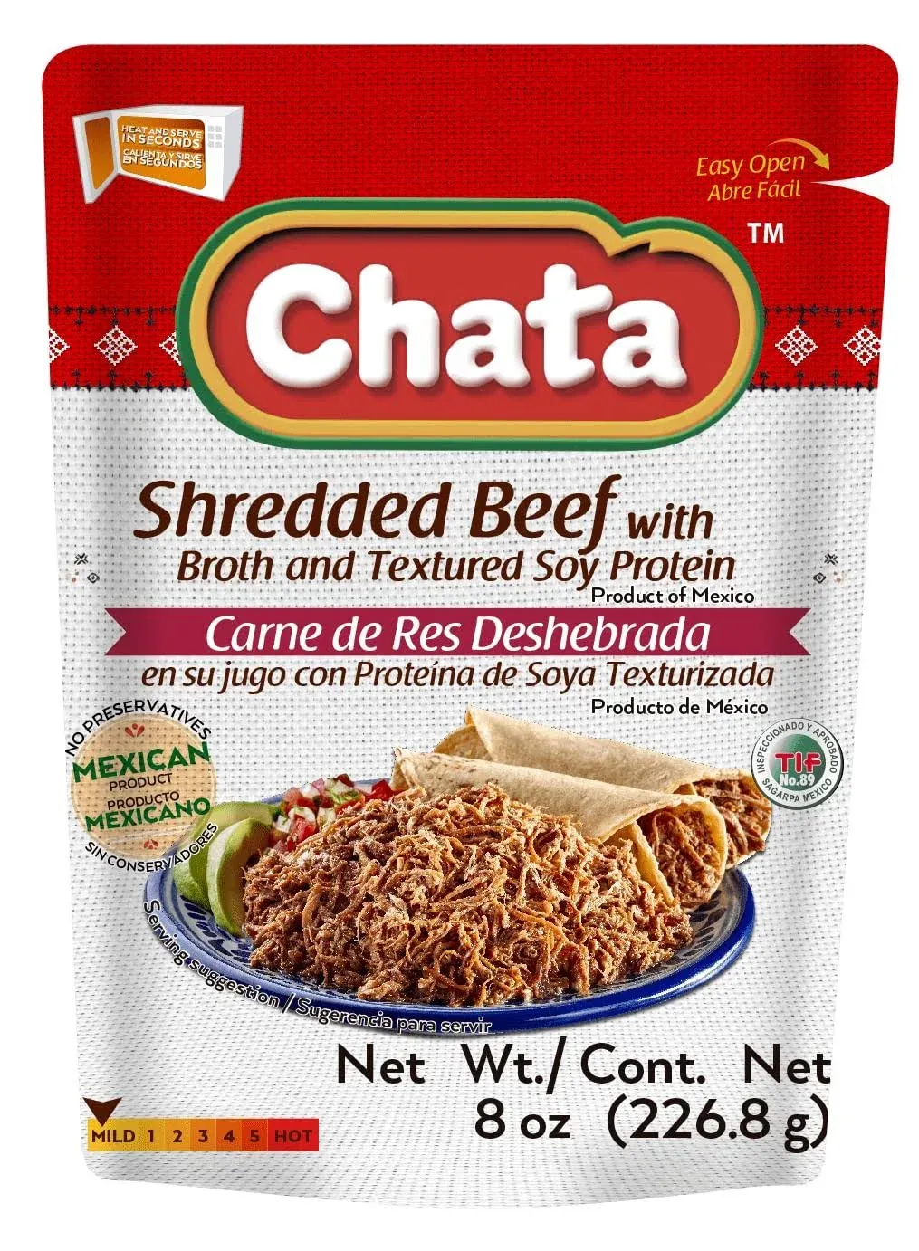 Chata Shredded Beef Pouch