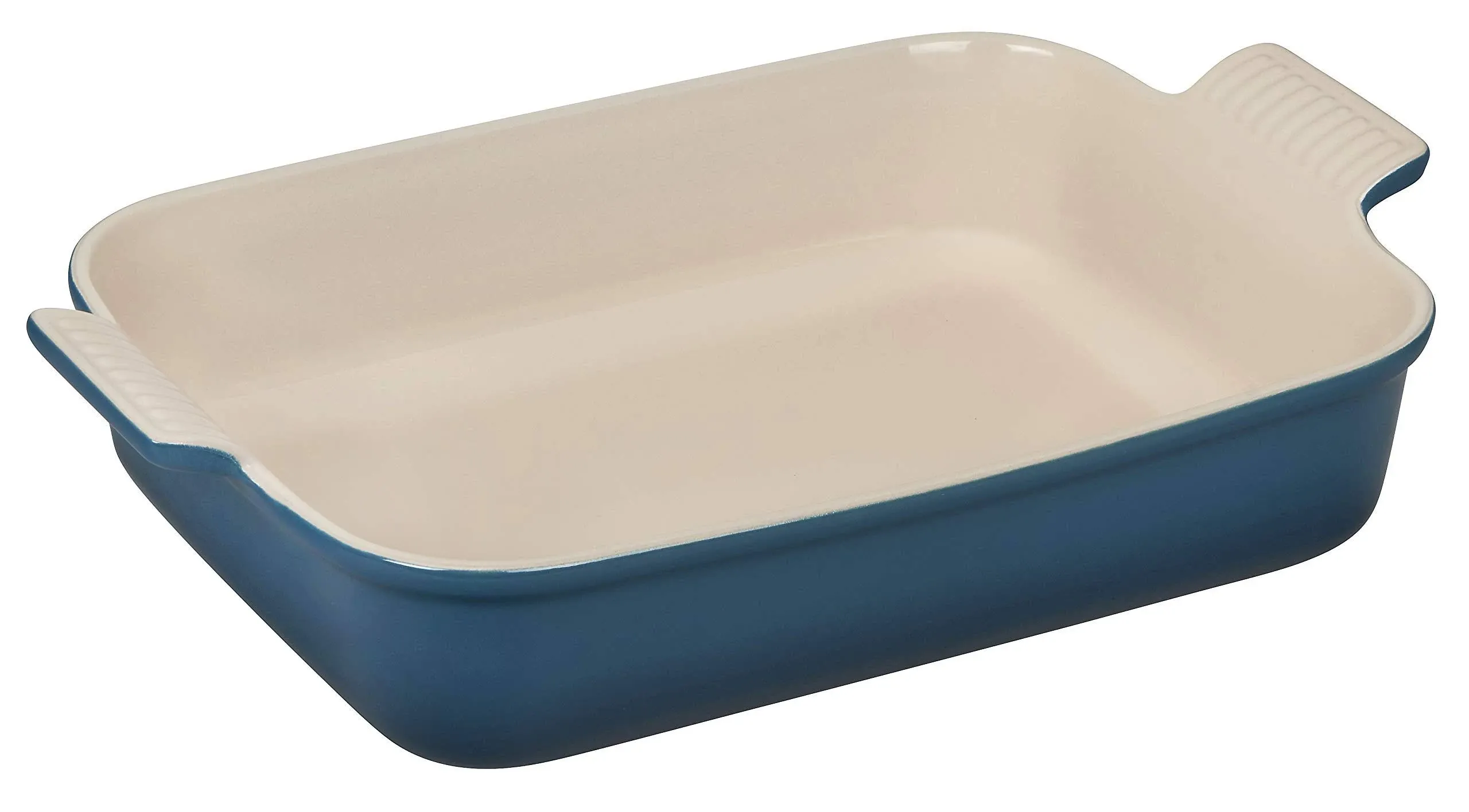 Le Creuset heritage deep Teal rectangular 4qt baker 2nd Quality Stoneware Second