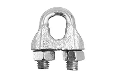 Brufer Po06a Wire Rope Clamp Clip For Cables Zinc Plated 1/2&#034; Inch Bulk Pack Of 