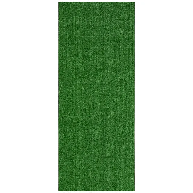 Ottomanson Evergreen Collection Indoor/Outdoor Artificial Grass, 20" x 59" - Green