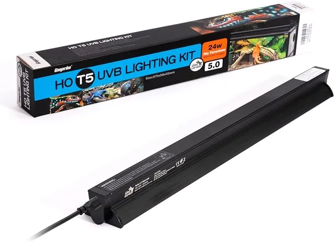 Giangarden T5 HO UVB Lighting Combo Kit with UVB 5.0 24W Fluorescent Tube - Ideal ...