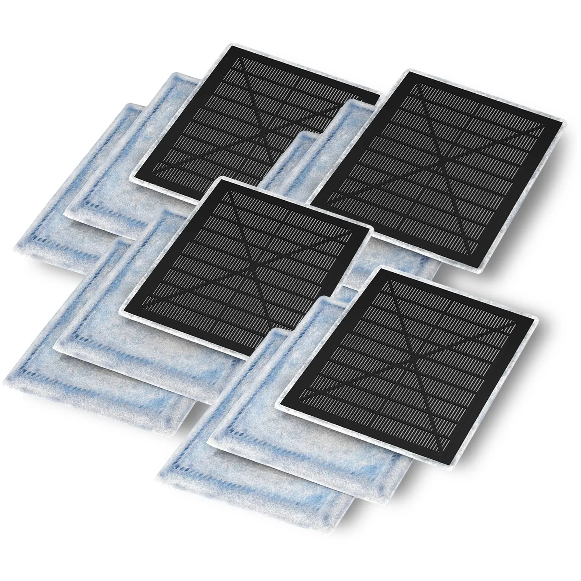 Think Crucial Replacement Aquarium Filters - can be adapted to fit Aqua-Tech EZ-Change #2 and Aqua Brand 10-20 Power Filters - Pack of 12