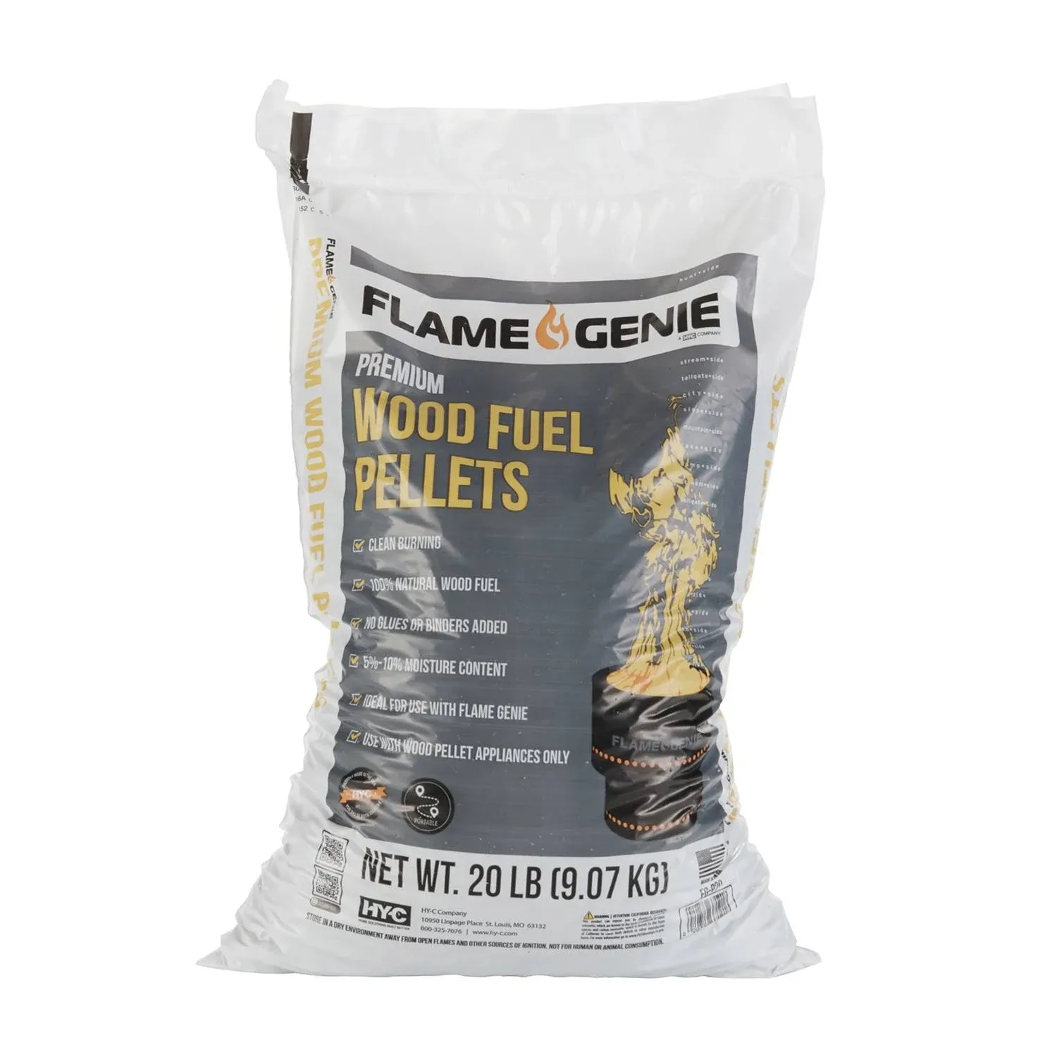 Flame Genie Premium Wood Pellets - 20 lb bag