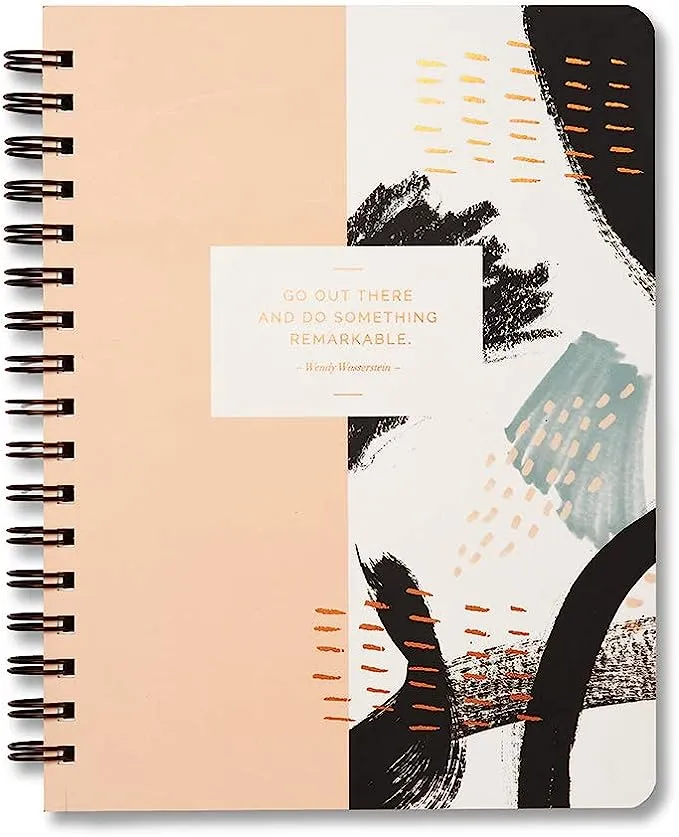 Go Out There and Do Something remarkable. Wire-O Notebook