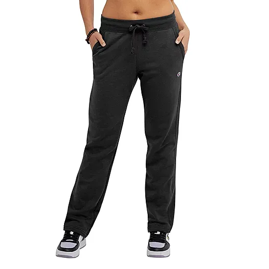 Champion Women's Powerblend Fleece Open Bottom Pants