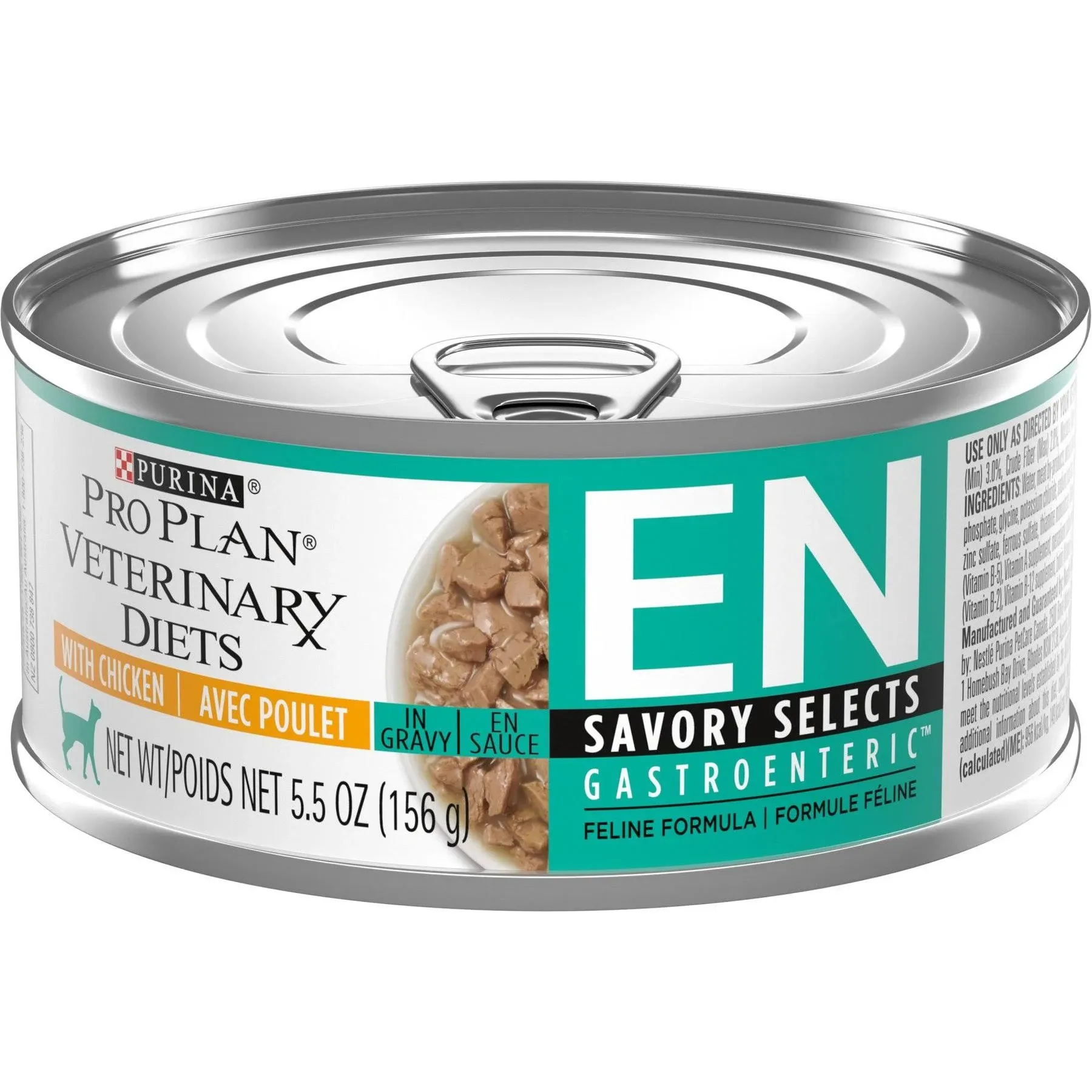 Pro Plan Veterinary Diets Purina EN Gastroenteric Feline Formula Savory Selects in Sauce Variety Pack Wet Cat Food - (Pack of 24) 5.5 oz. Cans