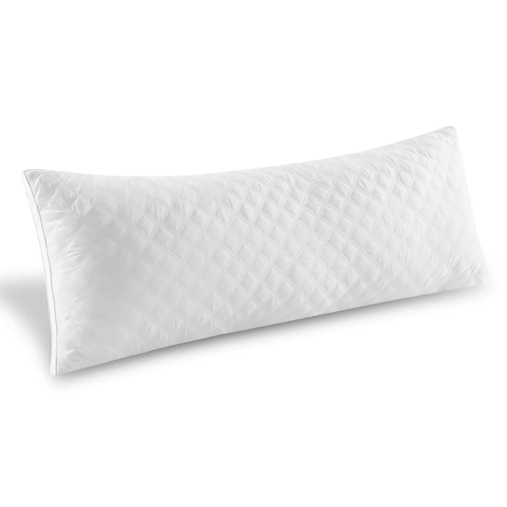 Oubonun Premium Adjustable Loft Quilted Body Pillows - Firm and Fluffy