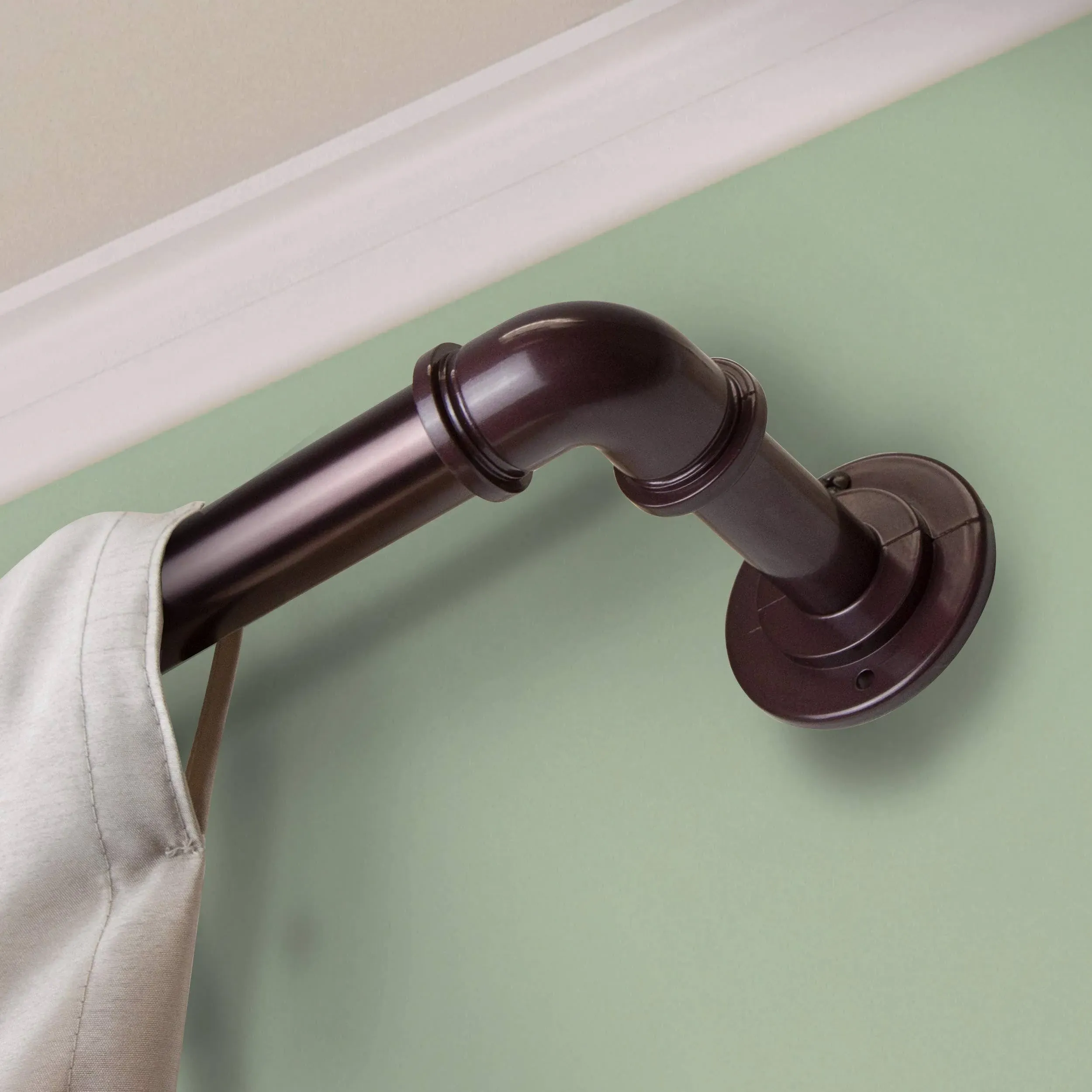 Rod Desyne 1" Pipe Blackout Curtain Rod 28-48" - Bronze