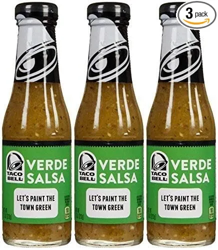 Taco Bell Verde Salsa 7.5 Oz (Pack of 3)