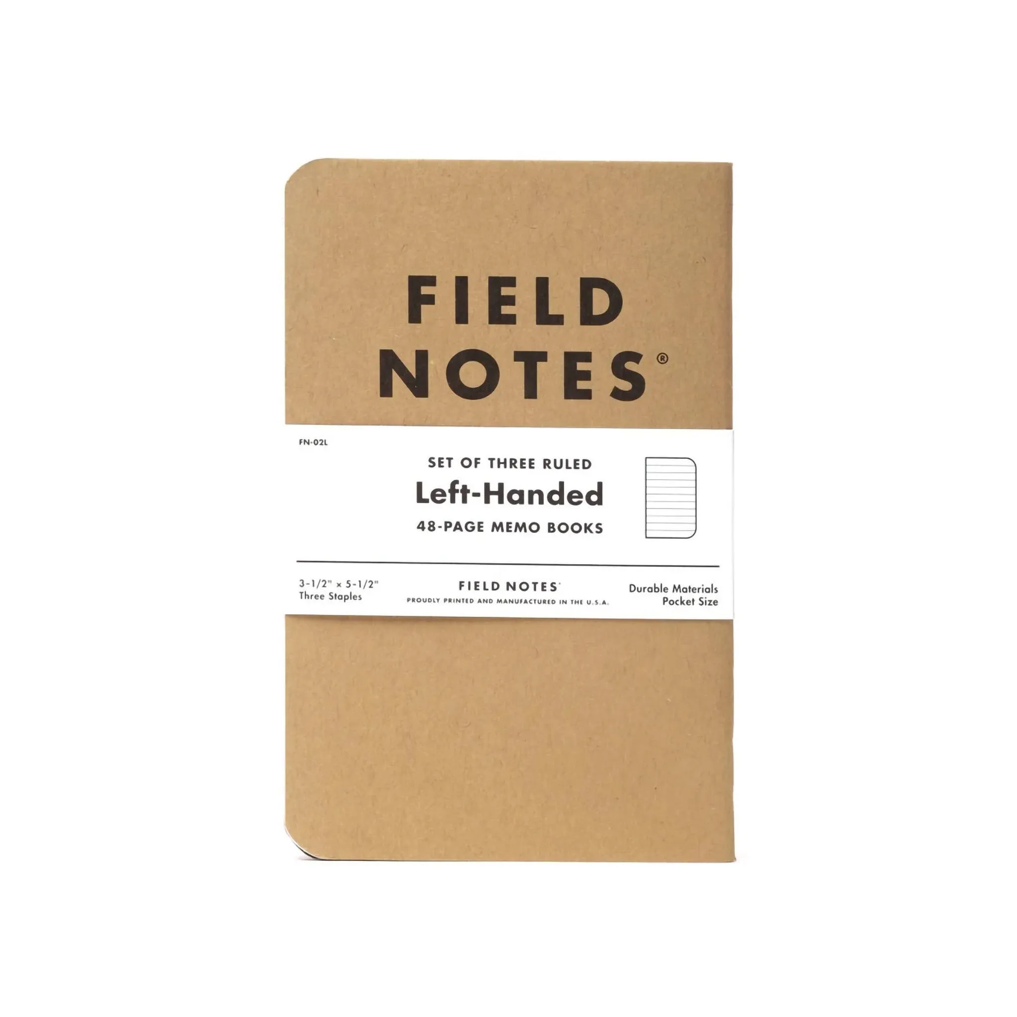 Field Notes - Left Handed Kraft Books (Set of 3)