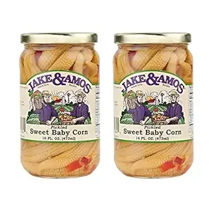 Jake & Amos Pickled Dill Baby Corn / 2 - 16 Oz. Jars