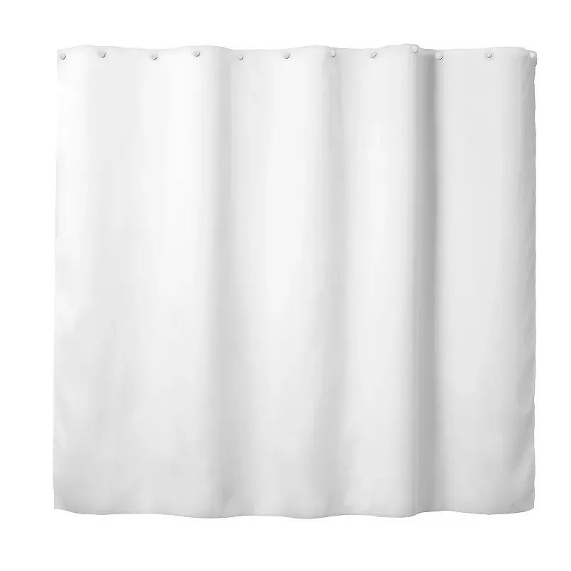 Hookless RBH14HH12 Polyester with PEVA Snap-In Shower 70x54, Frosty White 