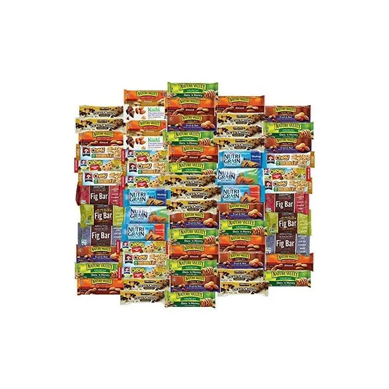 Veratify - Healthy Mixed Snack Box & Snacks Gift Variety Pack - Great for Home, Lunches, Work, Grab and Go, Office, Meetings - Breakfast Bars, Bulk