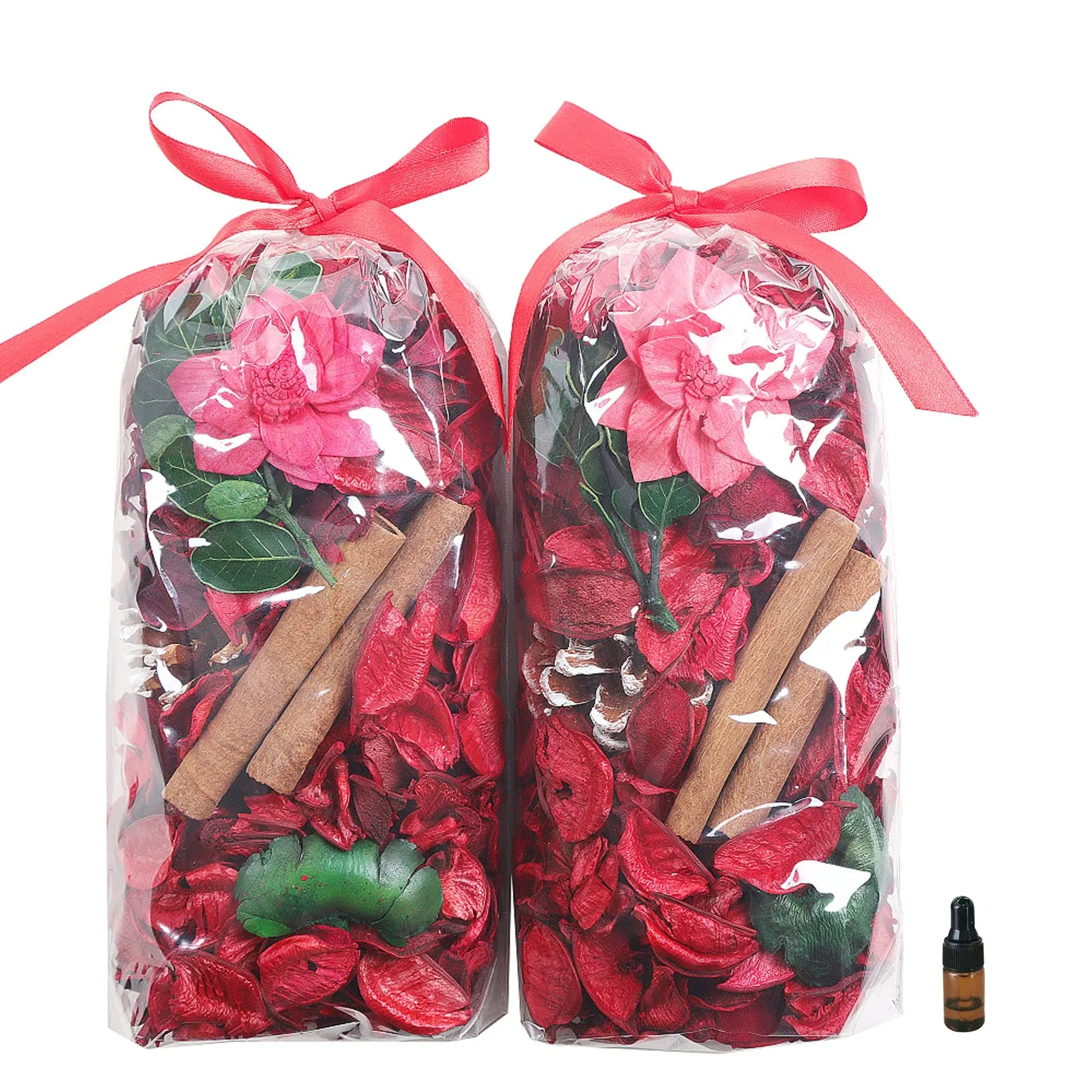 Qingbei Rina Christmas Potpourri Bags,Cinnamon Scented Potpourri Bowl Filler ...