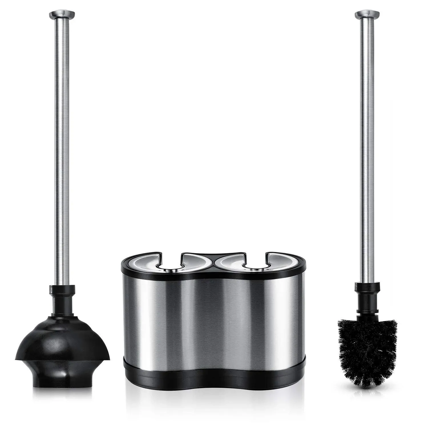 ToiletTree Products Stainless Steel Bathroom, Toilet Bowl Brush, and Plunger Set  | eBay