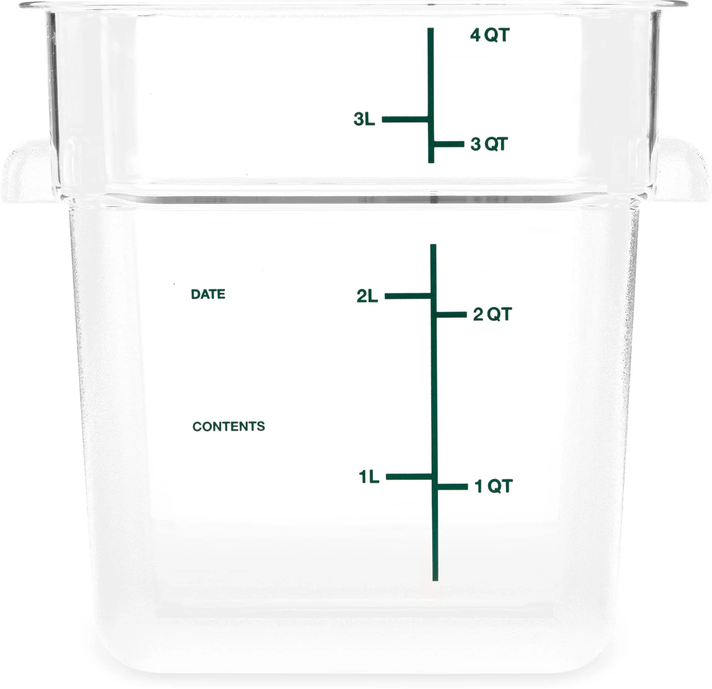 Food Storage Container, 4 qt, Clear