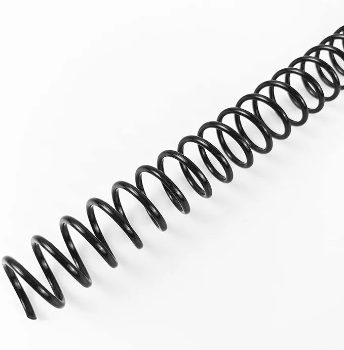 100 Pack Plastic Spiral Binding Coils, 8mm(5/16&#034;), 40 Sheet Capacity, 4:1 Pit...