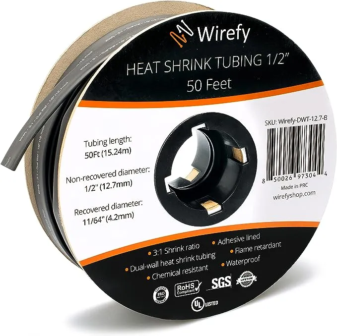 Wirefy Heat Shrink Tubing 3:1 Ratio