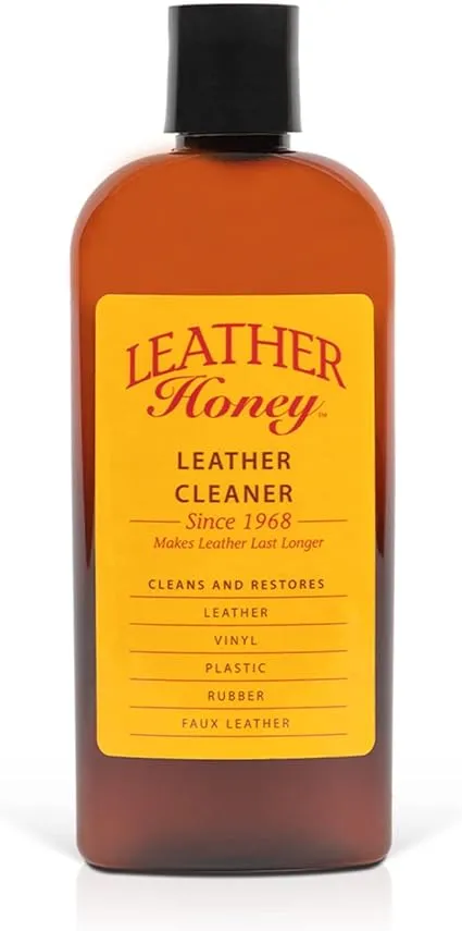 Leather Honey Leather Cleaner The Best Leather Cleaner for Vinyl and Leather Apparel, Furniture, Auto Interior, Shoes and Accessories. Concentrated Formula Makes 32 Ounces When Diluted!