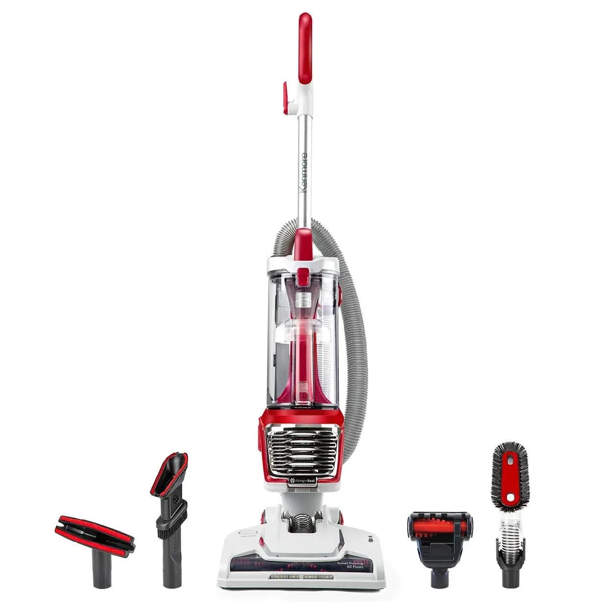 Kenmore Du2015 Bagless Upright Vacuum Lightweight Carpet Cleaner, Red