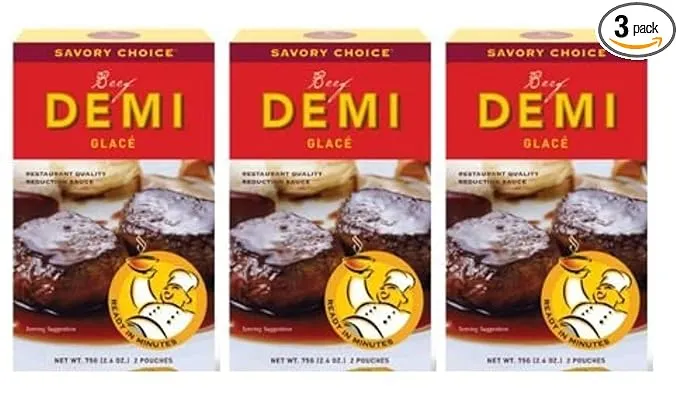 Savory Choice Beef Demi Glace, 2.6 Ounce Packages (Pack of 6)