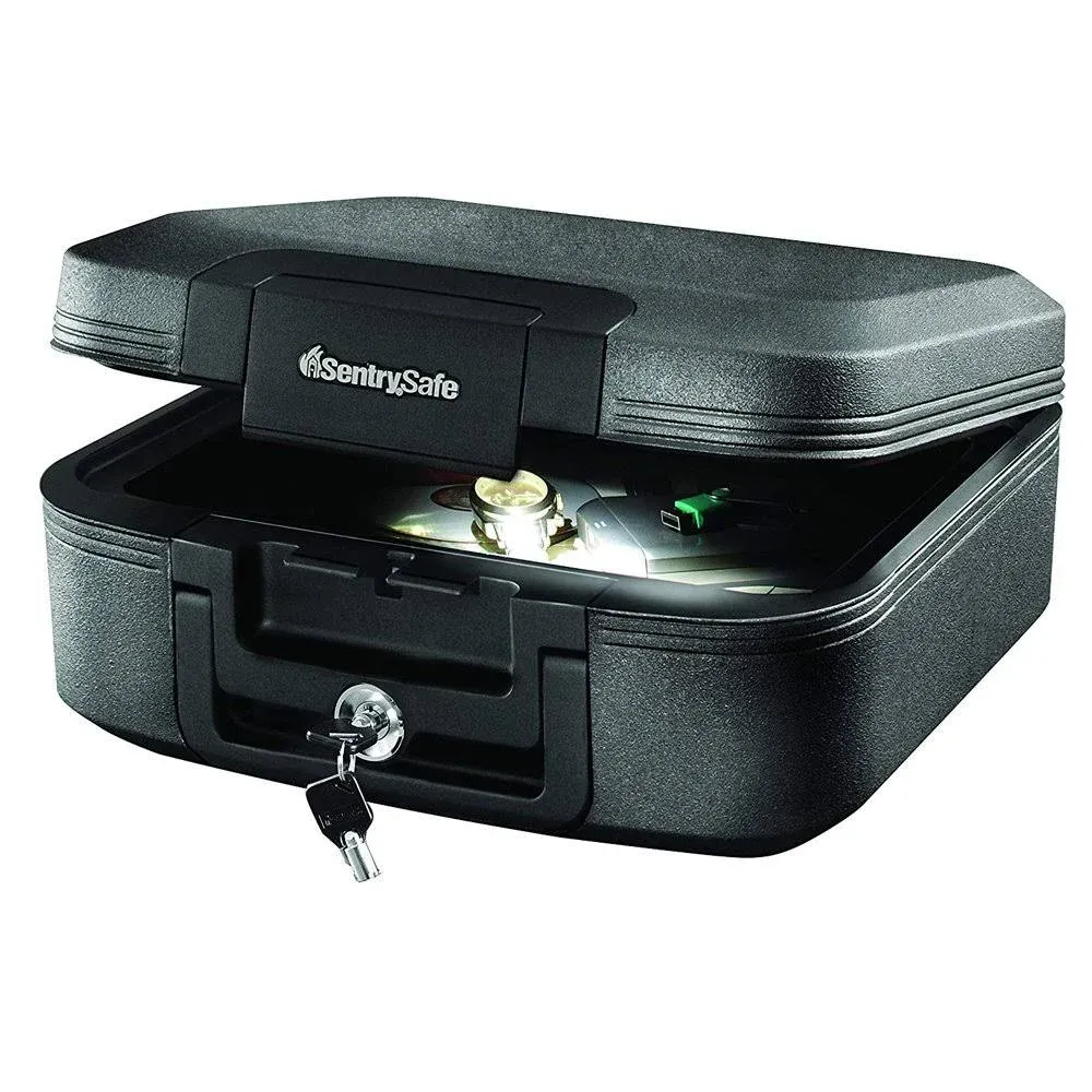 SentrySafe 0.28-cu ft Fireproof and Waterproof Safe Box with Keyed Lock