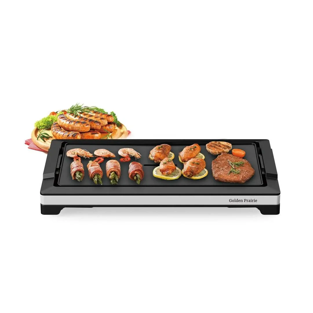 Electric Smokeless Indoor Griddle Flat Top GriFast Heat Up BBQ Grill Large