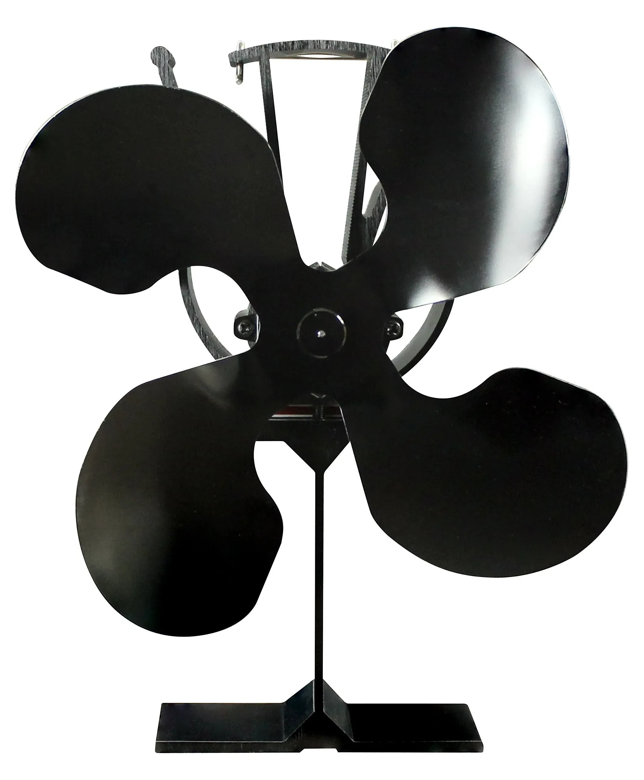 Ashley Hearth Miracle Heat MH4 4-Blade Thermoelectric Fan, Aluminum