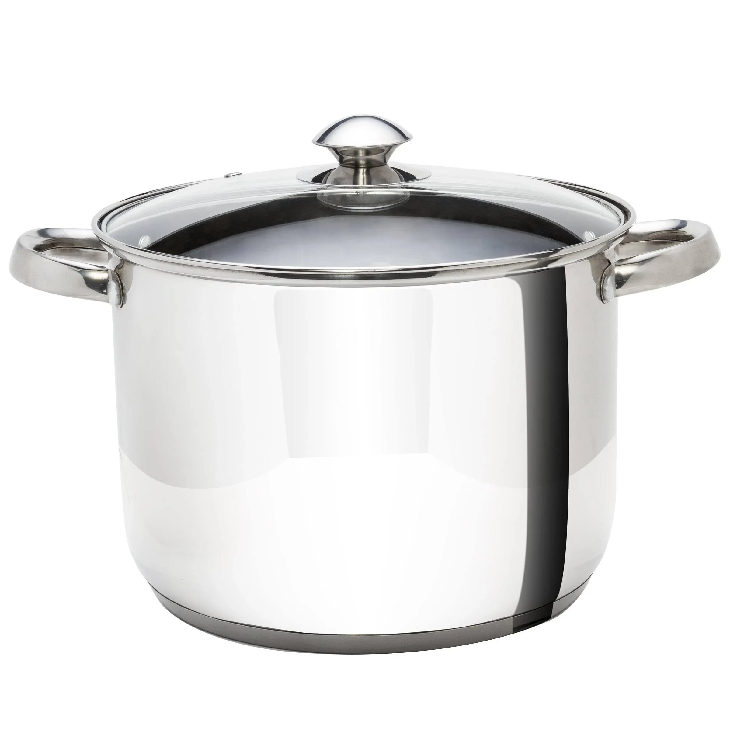 Ecolution Pure Intentions Stainless Steel Stock Pot with Lid, 8 Quart, Polished