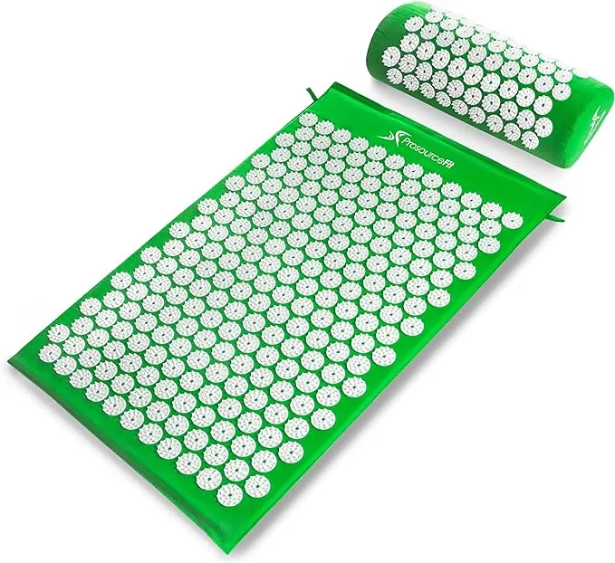 ProsourceFit Acupressure Mat and Pillow Set for Back/Neck Pain Relief and Muscle Relaxation