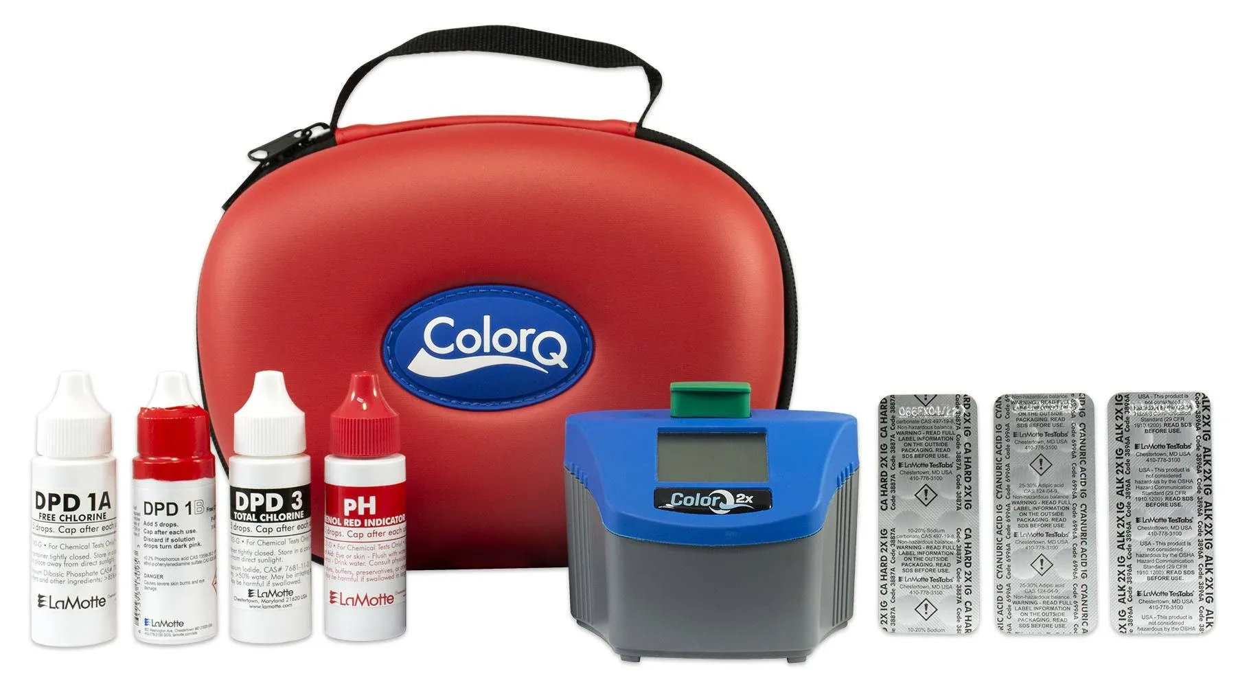 Professional Pool Water Test Kit Portable Wireless LaMotte ColorQ 2X PRO 7