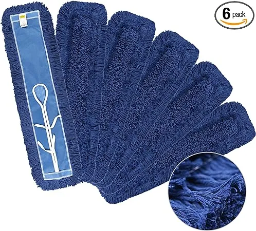 Matthew Cleaning 24'' Industrial Strength Cotton Dust Mop Refill Washable ...