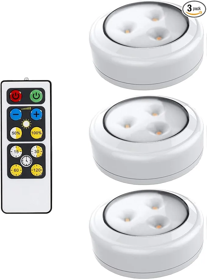 Brilliant Evolution 3-Pack LED Puck Lights