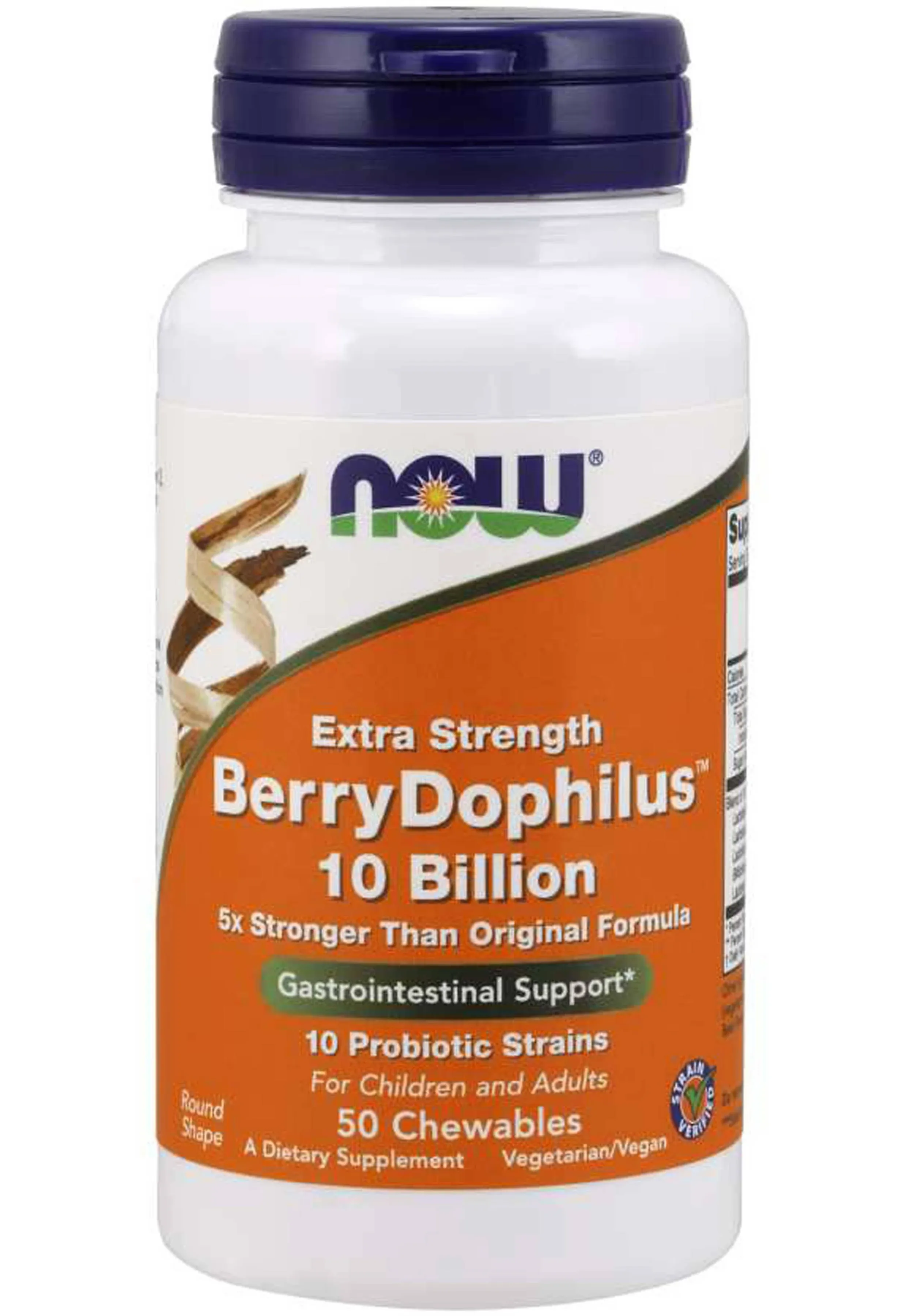 Now Foods BerryDophilus Extra Strength 10 Billion 50 Chewable