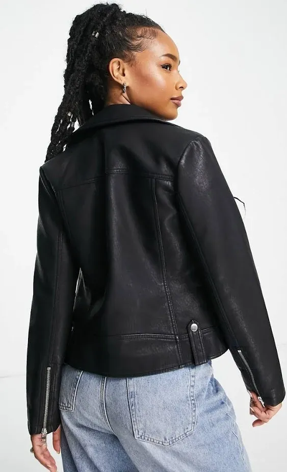 FAUX LEATHER JACKET