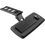 Under Desk Keyboard Tray Adjustable Black 25&#034;Wx9.8&#034;D HUANUO HNKB03