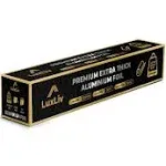 LuxLiv® Extra Thick Heavy Duty 20 Micron Kitchen Aluminum Foil – 161 sq ft, 164 ft (50m) Length, 11.8” (30cm) Wide – Premium Tin Foil, Heavy Aluminum Foil, Aluminum Foil for Heavy Duty