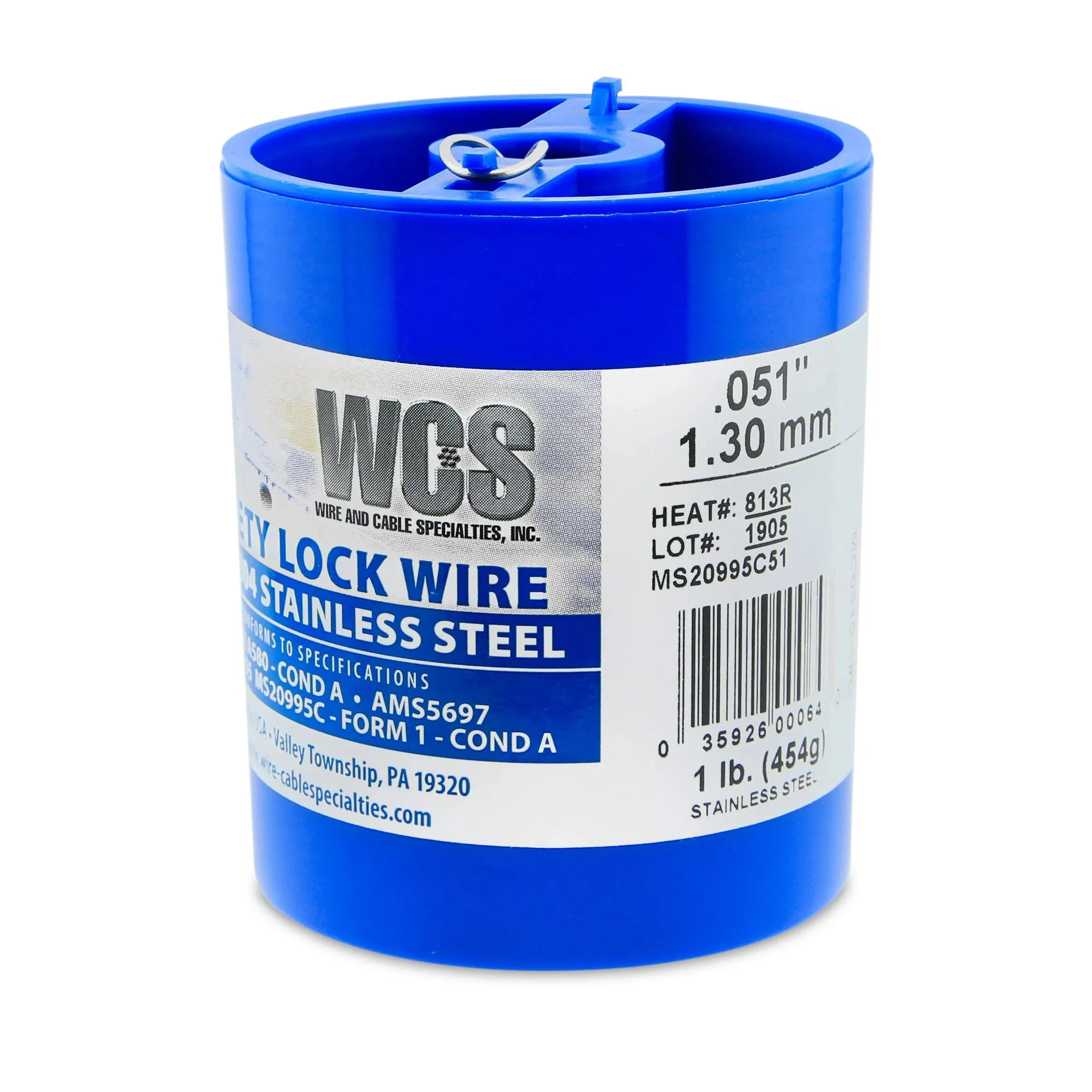 Wire and Cable Specialties MC0410-1#D .041&#034; Safety Lockwire (MS20995C41 1.04 mm,