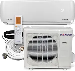 Pioneer | 24,000 BTU 18 SEER2 Ductless Mini-Split Inverter+ Air Conditioner Heat Pump System Full Set 230V, 16 ft (Standard)