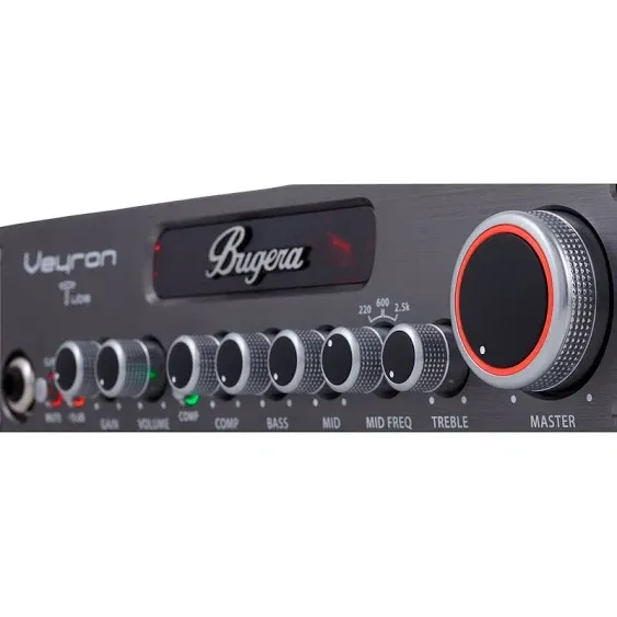 Bugera VEYRON TUBE BV1001T Ultra-Compact 2,000-Watt Class-D Bass Amplifier with Tube Preamp, Optical Compressor and DYNAMIZER Technology