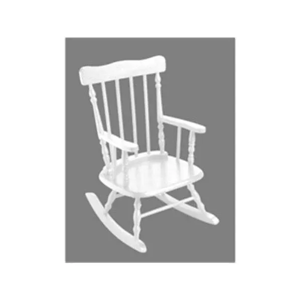 "Giftmark 1410W Child's Spindle Rocking Chair White"